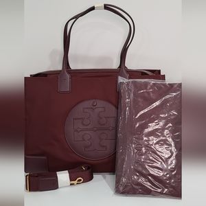 Tory burch ella diaper bag in claret